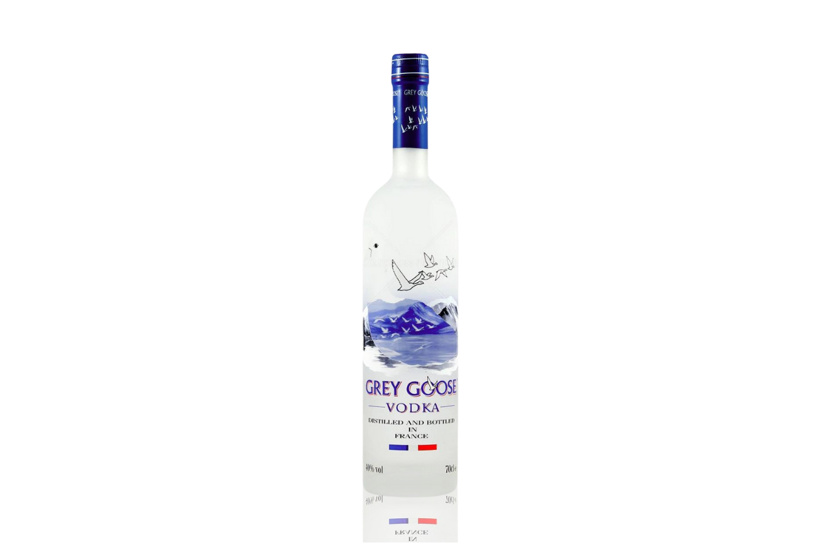 Grey Goose Vodka 1 Liter Empty Bottle for Craft and Decor. 